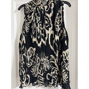 Adrianna Papell Women's Pleated Halter Too and Pant‎ Set Size M